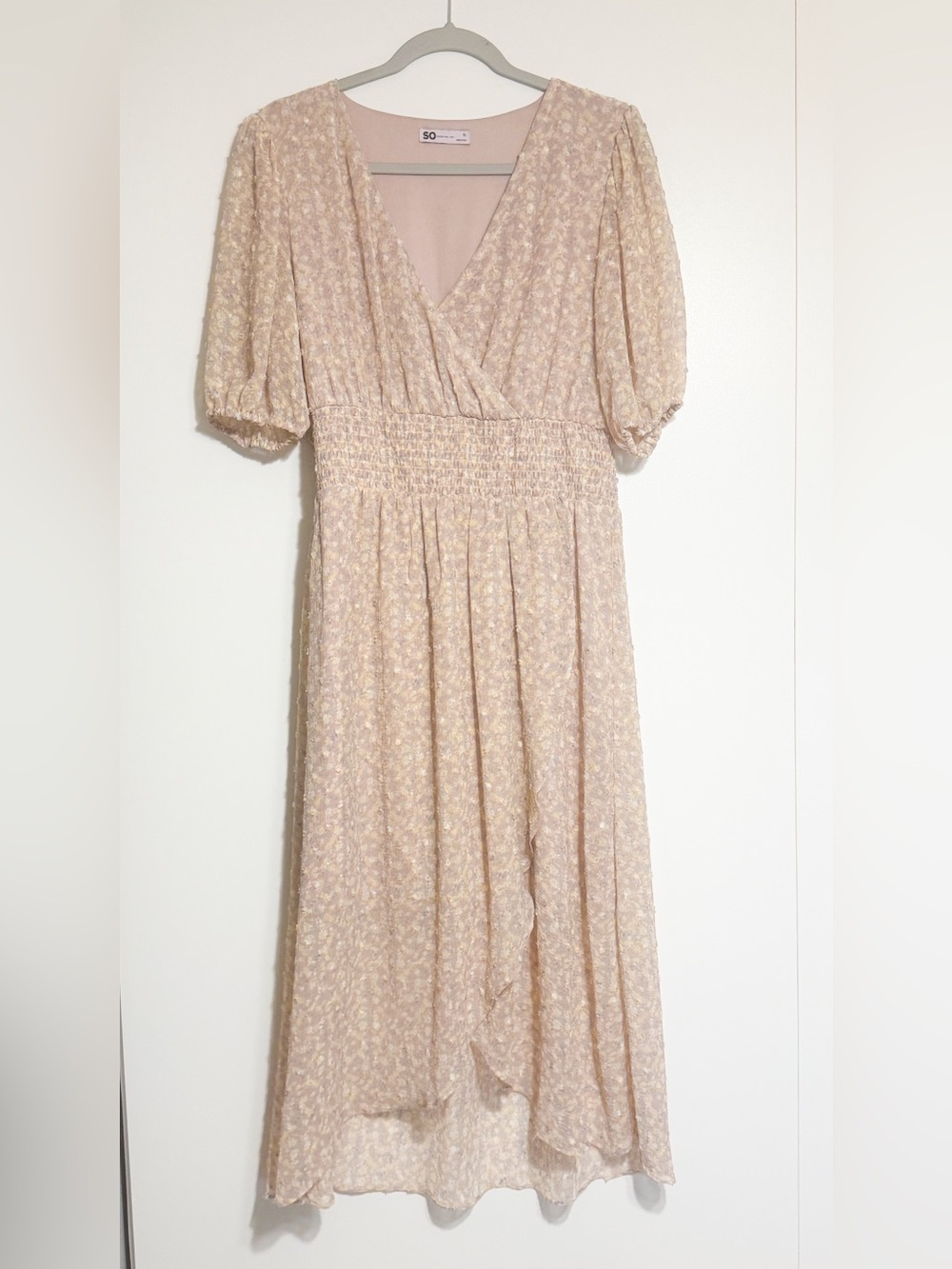 SO Blush Pink Floral Maxi Dress